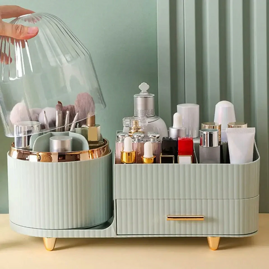 Luxury Cosmetic With Make-up Brushes Organizer