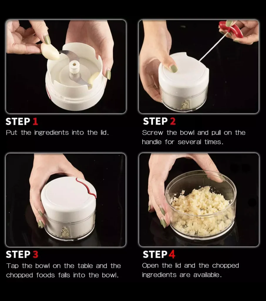 Mini Manual Chopper Garlic Slicer Vegetable Chopper