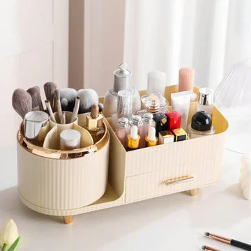 Luxury Cosmetic With Make-up Brushes Organizer