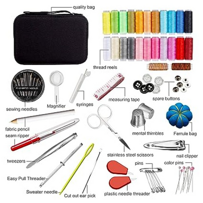 98pcs Sewing Kit, Portable Sewing kit Box Sewing Supplies Accessories