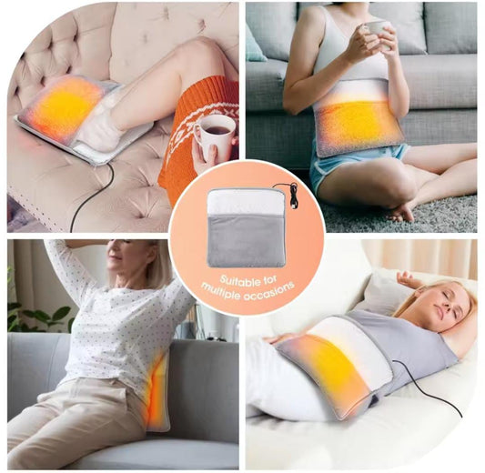 Electric Foot Heating Pad – USB Charging Soft Plush Washable Warmer