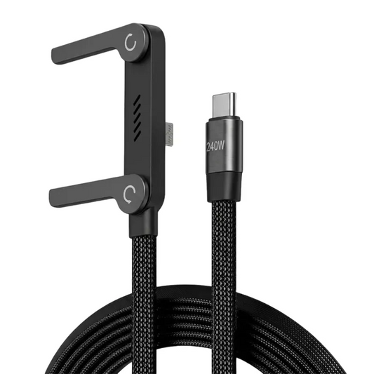 240W Fast Type C Charging Cable with Built in Phone Stand (Generic Quality)