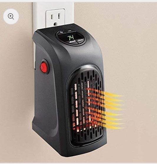 Wall Heater 400W Mini Portable Plug-in Personal 110-220V Space Warmer