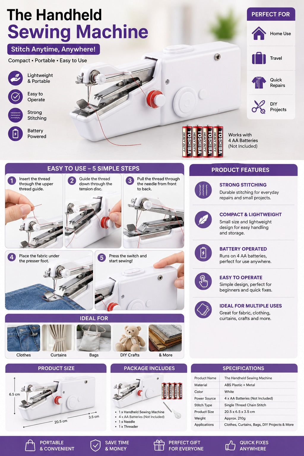 Portable Handy Stitching Machine