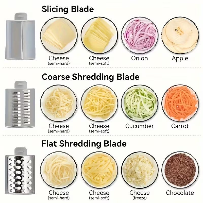 3 in 1 Multi Function Vegetable Cutter Stainless Steel Panel