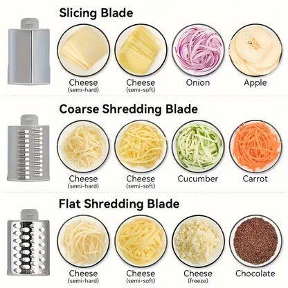 3 in 1 Multi Function Vegetable Cutter Stainless Steel Panel